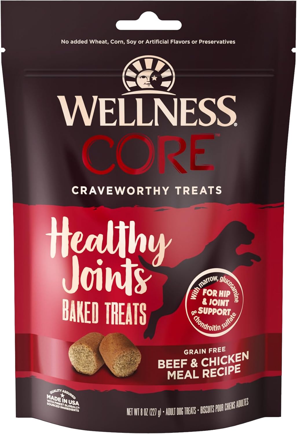 Wellness Power Packed Dog Treats, Grain-Free Tender Jerky Treats, Made in USA