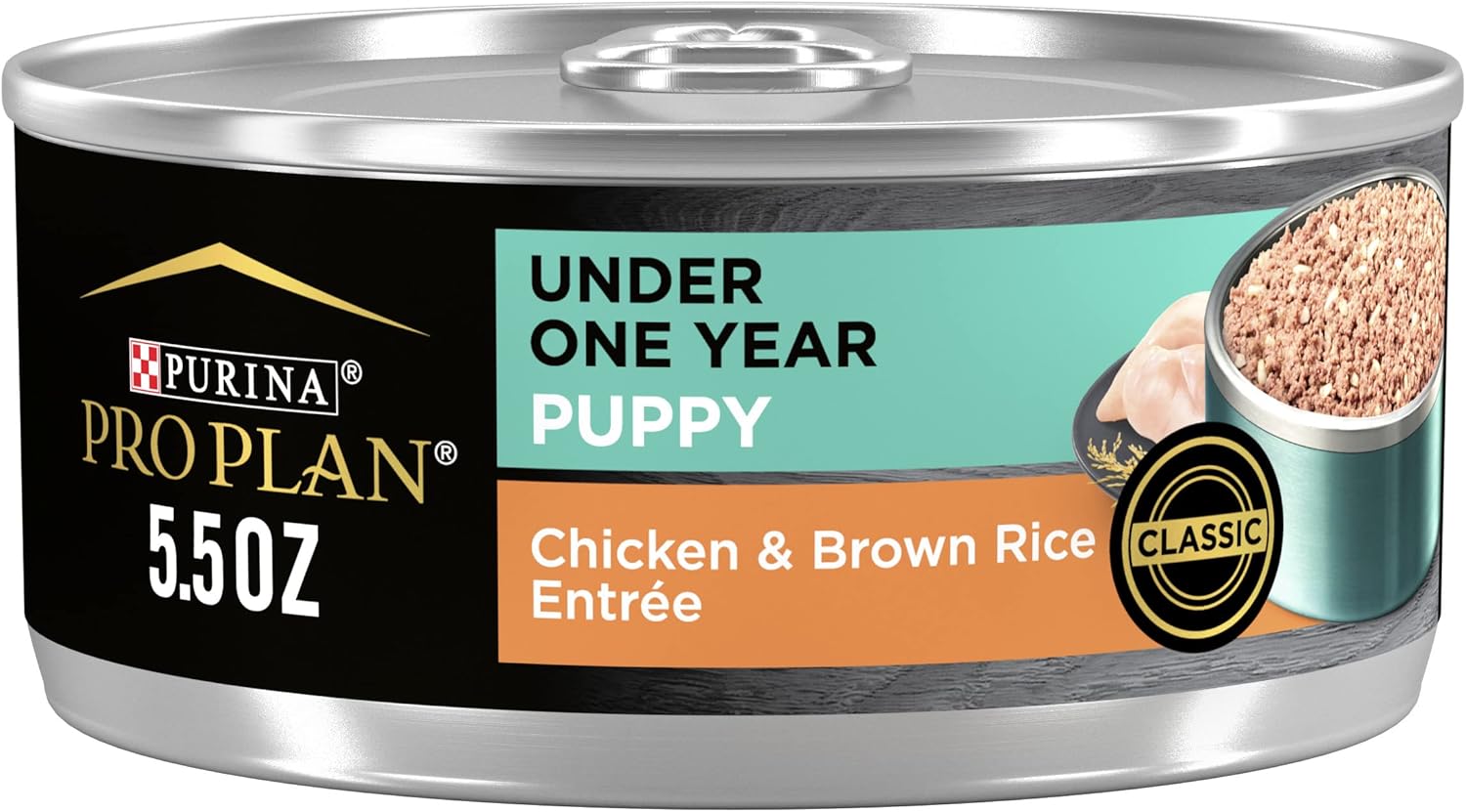 High Protein Puppy Food Pate, Chicken and Brown Rice Entree - 13 Ounce (Pack of 12)