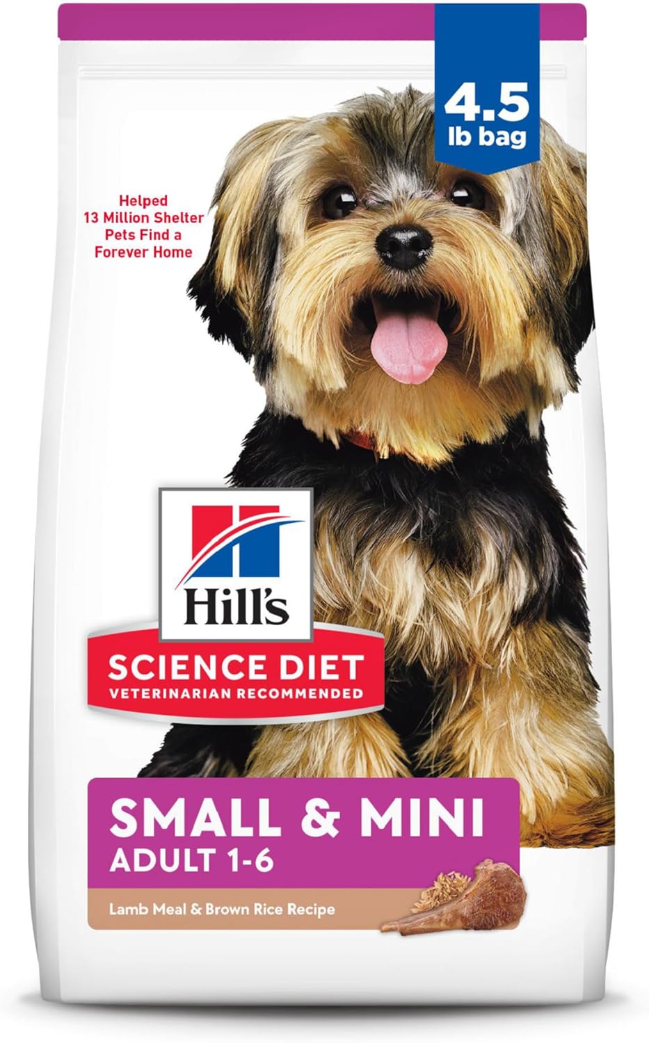 Small & Mini, Adult 1-6, Small & Mini Breeds Premium Nutrition, Dry Dog Food, Chicken & Brown Rice, 15.5 Lb Bag