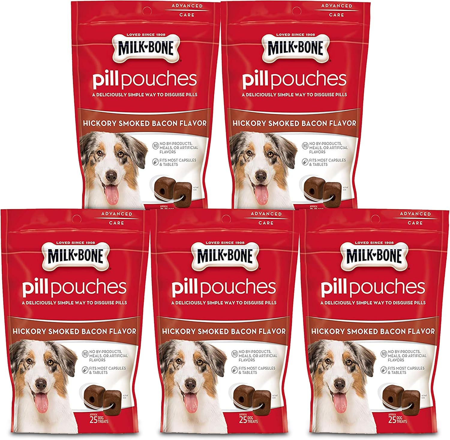 Pill Pouches Dog Treats, Real Chicken Flavor, 6 Ounce (Pack of 5)