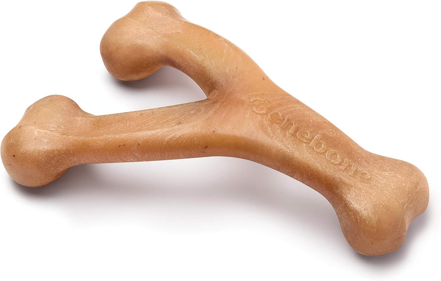 Indestructible Wishbone Dog Chew Toy for Aggressive Chewers, Long Lasting Tough Boredom Breaker for Dogs, Real Peanut Flavour, for Medium Dogs, Made in the USA.