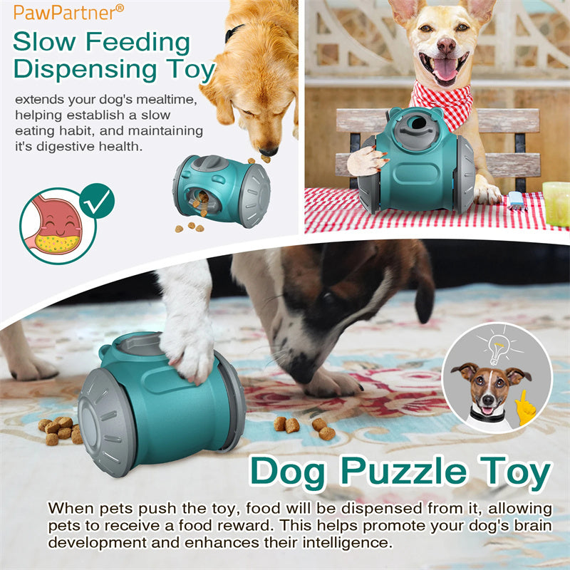 Dog & Cat Tumbler Toy – Interactive IQ Puzzle Feeder for Small & Medium Pets (Slow Feeder & Training Game)