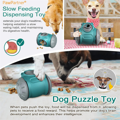 Dog & Cat Tumbler Toy – Interactive IQ Puzzle Feeder for Small & Medium Pets (Slow Feeder & Training Game)