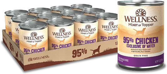 Natural Pet Food 95% Chicken Natural Wet Grain Free Canned Dog Food, 13.2-Ounce Can (Pack of 12)