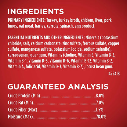 Purina ONE plus Classic Ground Vibrant Maturity Adult 7 plus Turkey and Barley Entree Senior Dog Food - (Pack of 12) 13 Oz. Cans