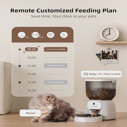 Smart Pet Feeder with HD Camera – Feed & Watch Your Cat from Anywhere