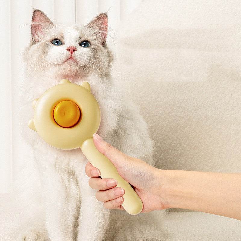 Pet Grooming & Massage Comb – Hair Removal Brush for Cats & Dogs
