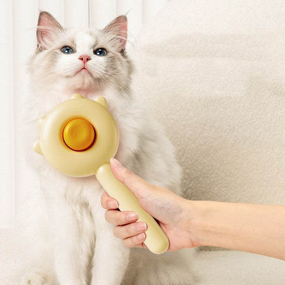 Pet Grooming & Massage Comb – Hair Removal Brush for Cats & Dogs