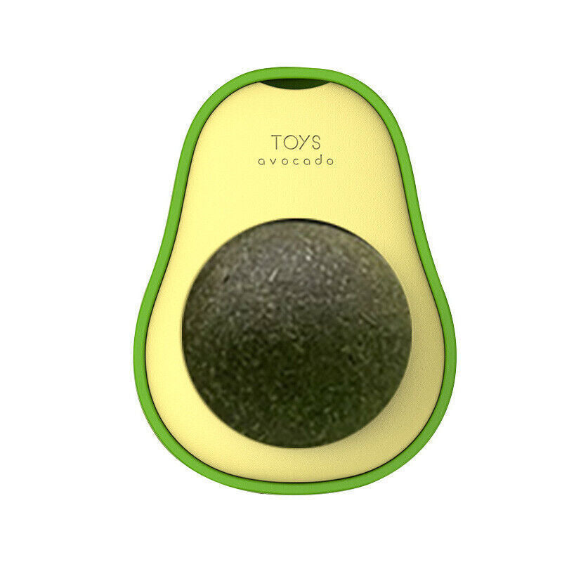 Cute Avocado Catnip Toy – Interactive Cat Toy for Teeth Cleaning & Stress Relief Catnip