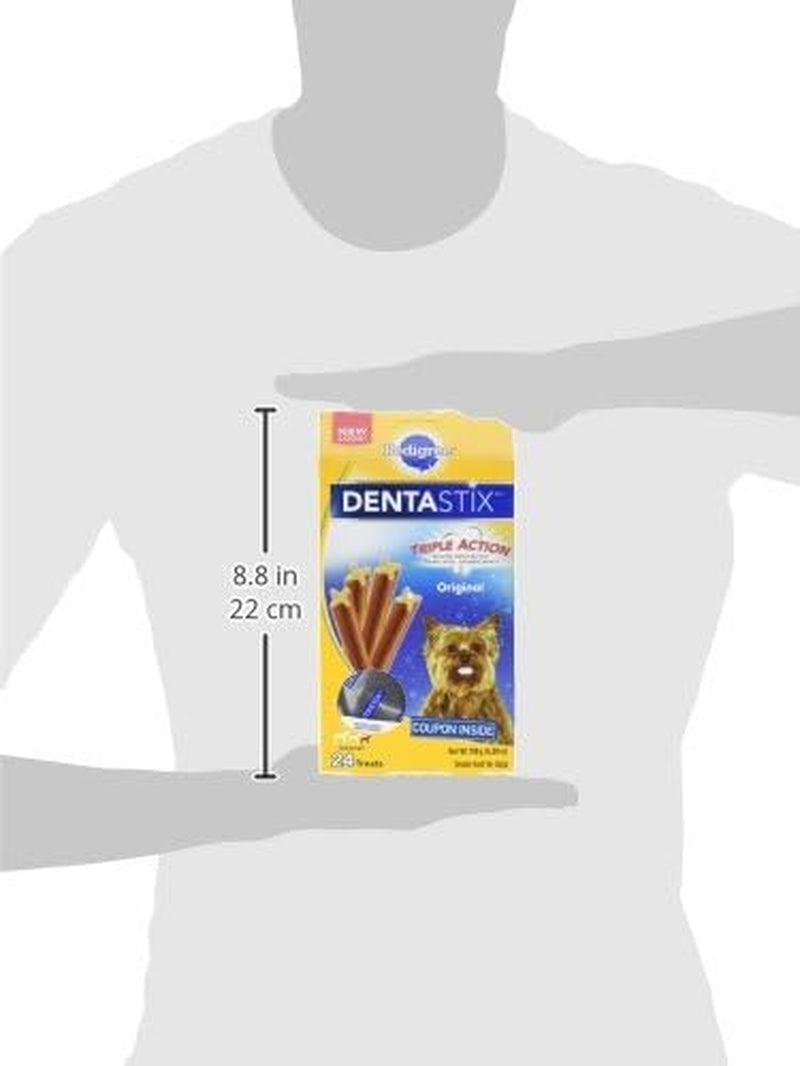 DENTASTIX Toy/Small Dog Dental Treats Original Flavor Dental Bones, 5.8 Oz. -24 Count (Pack of 7)