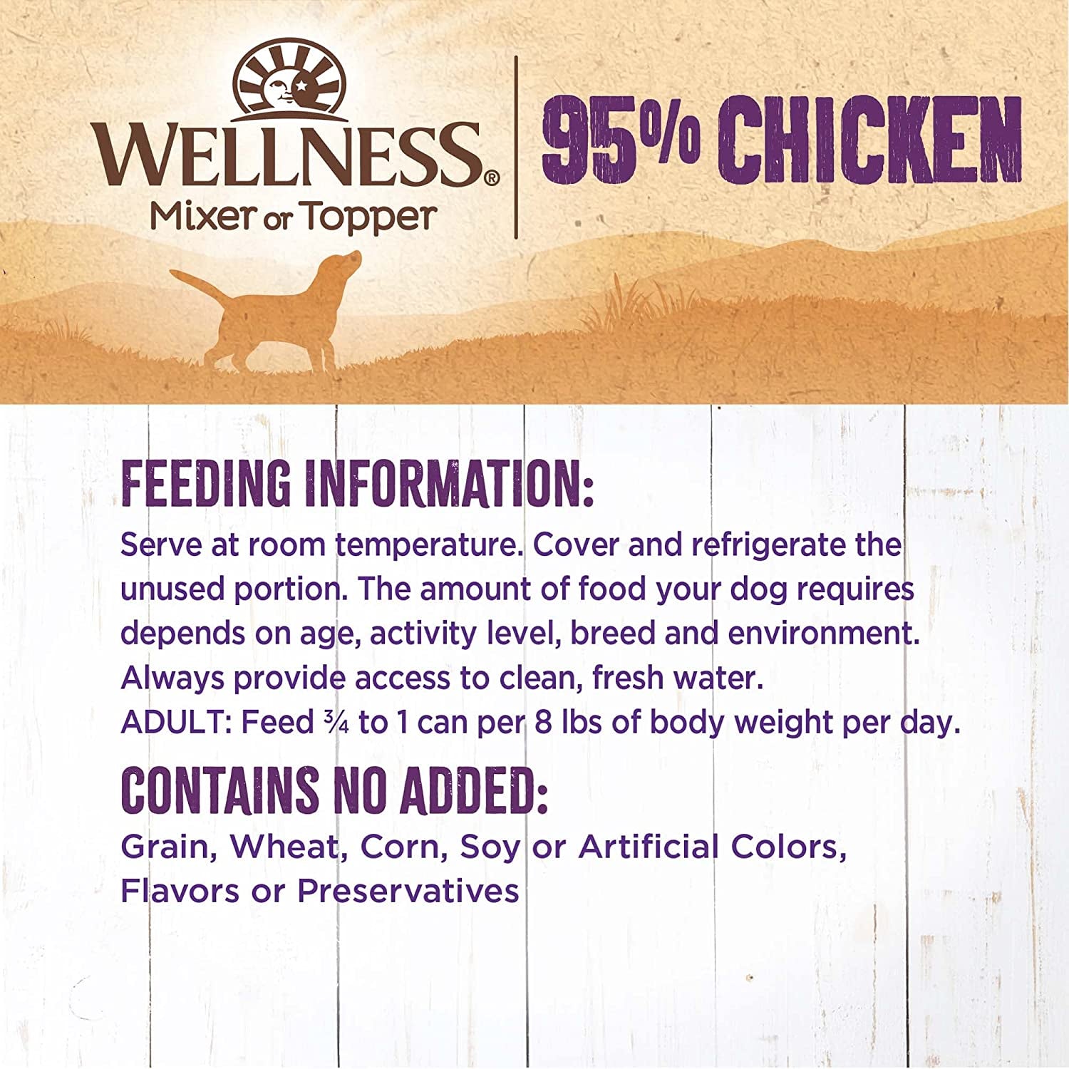 Natural Pet Food 95% Chicken Natural Wet Grain Free Canned Dog Food, 13.2-Ounce Can (Pack of 12)