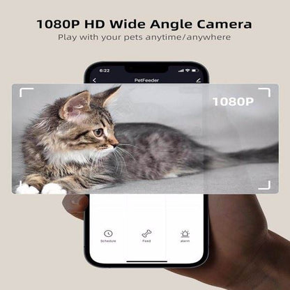 Smart Pet Feeder with HD Camera – Feed & Watch Your Cat from Anywhere