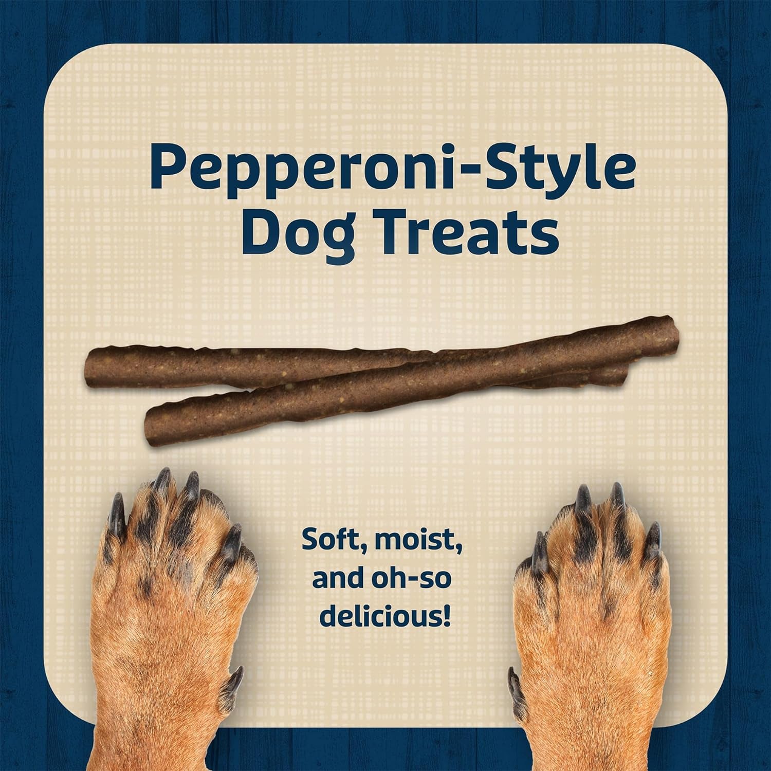 Blue Buffalo Pepperoni-Style Dog Treats Made with Natural Ingredients, Chicken Recipe